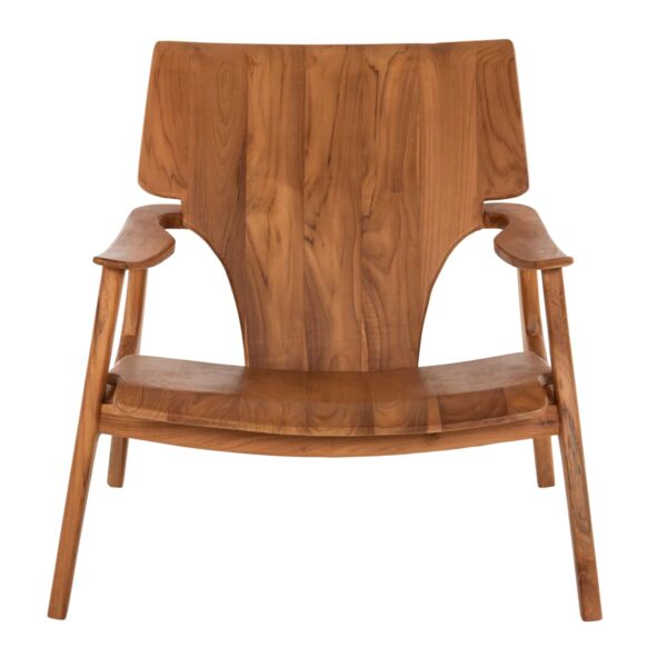 ΠΟΛΥΘΡΟΝΑ ΑΠΟ ΜΑΣΙΦ ΞΥΛΟ ΤΕΑΚ RESHIN HM9551 ΣΕ ΦΥΣΙΚΟ ΧΡΩΜΑ 80x82x76Υεκ. - Image 3