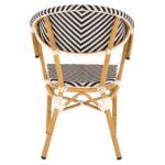 ΠΟΛΥΘΡΟΝΑ BAMBOO LOOK HM5861.01 ΜΑΥΡΟ-ΛΕΥΚΟ 57x55x82 εκ. - Image 6