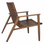 ΠΟΛΥΘΡΟΝΑ FELIPE HM5868.01 ΜΕΤΑΛΛΟ ΟΨΗ ΞΥΛΟΥ & RATTAN ΔΕΡΜΑ-LOOK 63,5x75,5x77εκ. - Image 5