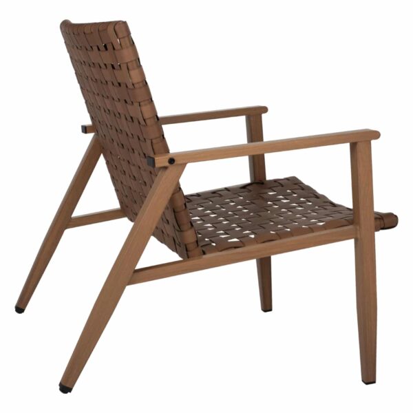 ΠΟΛΥΘΡΟΝΑ FELIPE HM5868.01 ΜΕΤΑΛΛΟ ΟΨΗ ΞΥΛΟΥ & RATTAN ΔΕΡΜΑ-LOOK 63,5x75,5x77εκ. - Image 5