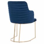 ΠΟΛΥΘΡΟΝΑ SOLANA HM9275.08 ΑΠΟ ΜΠΛΕ ΒΕΛΟΥΔΟ ΜΕ ΜΕΤΑΛΛΙΚΑ ΧΡΥΣΑ ΠΟΔΙΑ 54x63x87Υ εκ. - Image 5