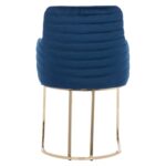 ΠΟΛΥΘΡΟΝΑ SOLANA HM9275.08 ΑΠΟ ΜΠΛΕ ΒΕΛΟΥΔΟ ΜΕ ΜΕΤΑΛΛΙΚΑ ΧΡΥΣΑ ΠΟΔΙΑ 54x63x87Υ εκ. - Image 6