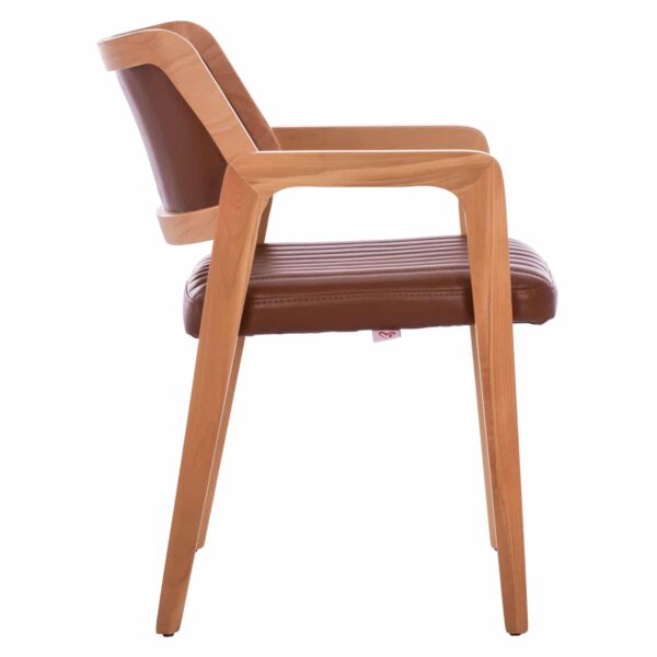 ΠΟΛΥΘΡΟΝΑ LUCERO HM9279.43 ΜΕ ΤΑΜΠΑ ΤΕΧΝΟΔΕΡΜΑ & ΞΥΛΙΝΟ ΦΥΣΙΚΟ ΣΚΕΛΕΤΟ 56x65x81Y εκ. - Image 4