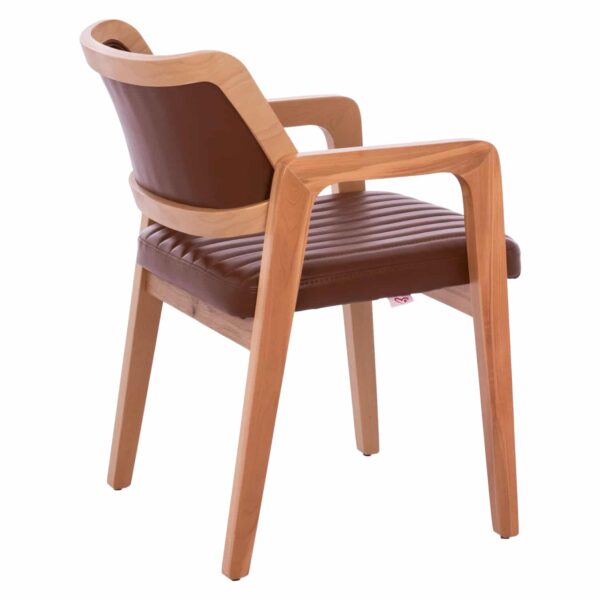 ΠΟΛΥΘΡΟΝΑ LUCERO HM9279.43 ΜΕ ΤΑΜΠΑ ΤΕΧΝΟΔΕΡΜΑ & ΞΥΛΙΝΟ ΦΥΣΙΚΟ ΣΚΕΛΕΤΟ 56x65x81Y εκ. - Image 5