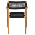 ΠΟΛΥΘΡΟΝΑ CHARLOTTE HM9637.02 ΞΥΛΟ TEAK ΦΥΣΙΚΟ & ΜΑΥΡΟ ΣΧΟΙΝΙ 59x54x83Y εκ. - Image 6