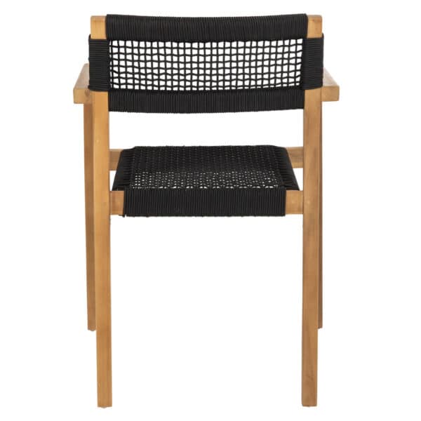 ΠΟΛΥΘΡΟΝΑ CHARLOTTE HM9637.02 ΞΥΛΟ TEAK ΦΥΣΙΚΟ & ΜΑΥΡΟ ΣΧΟΙΝΙ 59x54x83Y εκ. - Image 6