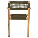 ΠΟΛΥΘΡΟΝΑ CHARLOTTE HM9637.05 ΞΥΛΟ TEAK ΦΥΣΙΚΟ & ΠΡΑΣΙΝΟ ΣΧΟΙΝΙ 59x54x83Y εκ. - Image 6