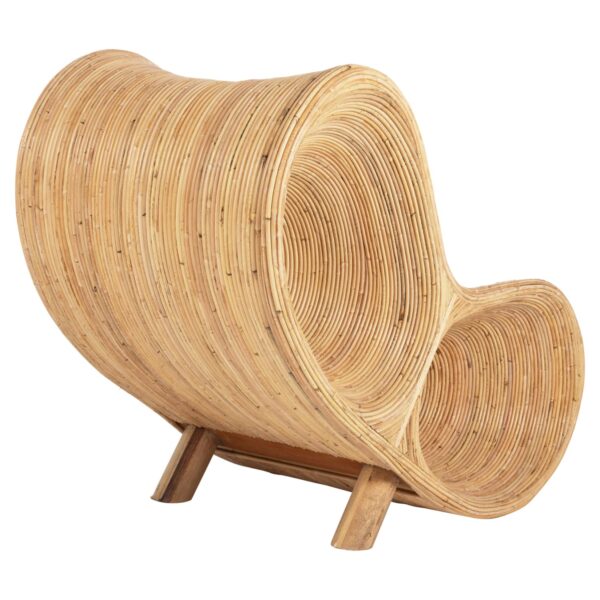 ΠΟΛΥΘΡΟΝΑ CURVY LOUNGE HM9645.01 ΑΠΟ RATTAN ΣΕ ΦΥΣΙΚΗ ΑΠΟΧΡΩΣΗ 63x128x97Y εκ. - Image 5