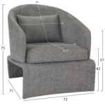 ΠΟΛΥΘΡΟΝΑ BEVY HM9677.01 ΓΚΡΙ ΜΠΟΥΚΛΕ ΥΦΑΣΜΑ-ΜΕΤΑΛΛΙΚΟΣ ΣΚΕΛΕΤΟΣ 72x71x75Υεκ. - Image 2