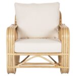 ΠΟΛΥΘΡΟΝΑ BARONESS HM9813 ΦΥΣΙΚΟ RATTAN ΚΑΙ ΛΕΥΚΑ ΜΑΞΙΛΑΡΙΑ 81x90x92Yεκ. - Image 3