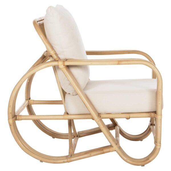 ΠΟΛΥΘΡΟΝΑ BARONESS HM9813 ΦΥΣΙΚΟ RATTAN ΚΑΙ ΛΕΥΚΑ ΜΑΞΙΛΑΡΙΑ 81x90x92Yεκ. - Image 4