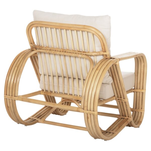 ΠΟΛΥΘΡΟΝΑ BARONESS HM9813 ΦΥΣΙΚΟ RATTAN ΚΑΙ ΛΕΥΚΑ ΜΑΞΙΛΑΡΙΑ 81x90x92Yεκ. - Image 5