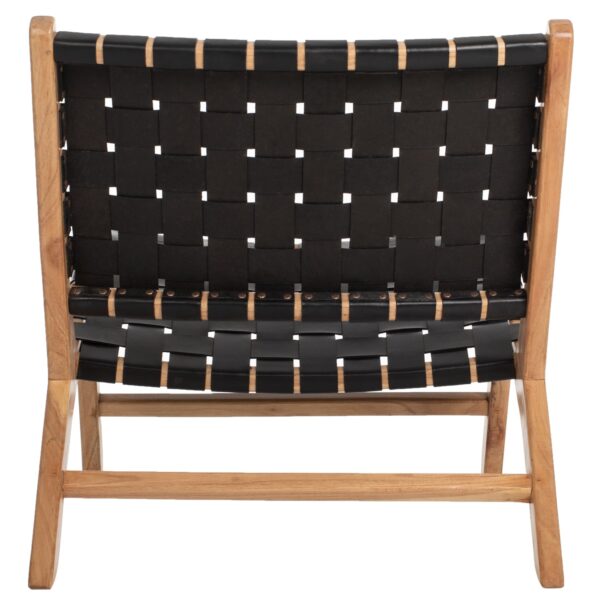 ΠΟΛΥΘΡΟΝΑ FELIPE ΞΥΛΟ ΤΟΟΝ ΜΕ ΠΛΕΞΗ ΜΑΥΡΟ PU 68x79x69Υεκ.HM9326.02 - Image 6