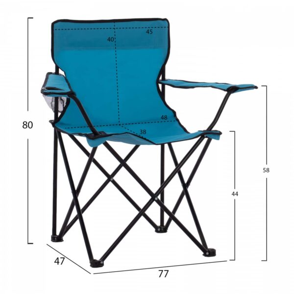 ΠΟΛΥΘΡΟΝΑ FISHERMAN HM5096 ΠΤΥΣΣΟΜΕΝΗ CAMPING ΜΕ ΘΕΣΗ ΓΙΑ ΠΟΤΗΡΙ - Image 2