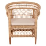 ΠΟΛΥΘΡΟΝΑ MALAWI HM9635.04 ΞΥΛΟ ΜΑΟΝΙ ΕΠΕΝΔΥΣΗ RATTAN ΛΕΥΚΟ ΜΑΞΙΛΑΡΙ ΚΑΘΙΣΜΑΤΟΣ 80x70x86Υεκ. - Image 3
