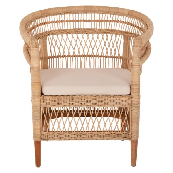 ΠΟΛΥΘΡΟΝΑ MALAWI HM9635.04 ΞΥΛΟ ΜΑΟΝΙ ΕΠΕΝΔΥΣΗ RATTAN ΛΕΥΚΟ ΜΑΞΙΛΑΡΙ ΚΑΘΙΣΜΑΤΟΣ 80x70x86Υεκ. - Image 3