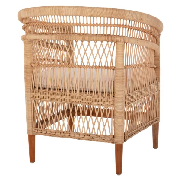 ΠΟΛΥΘΡΟΝΑ MALAWI HM9635.04 ΞΥΛΟ ΜΑΟΝΙ ΕΠΕΝΔΥΣΗ RATTAN ΛΕΥΚΟ ΜΑΞΙΛΑΡΙ ΚΑΘΙΣΜΑΤΟΣ 80x70x86Υεκ. - Image 5