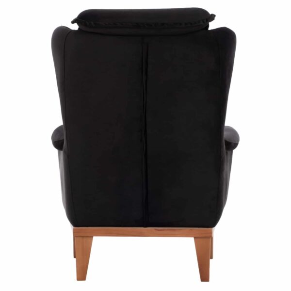 ΠΟΛΥΘΡΟΝΑ ΜΠΕΡΖΕΡΑ BENNINGTON ΒΕΛΟΥΔΟ ΜΑΥΡΟ HM9313.01 75x100x100 εκ. - Image 6