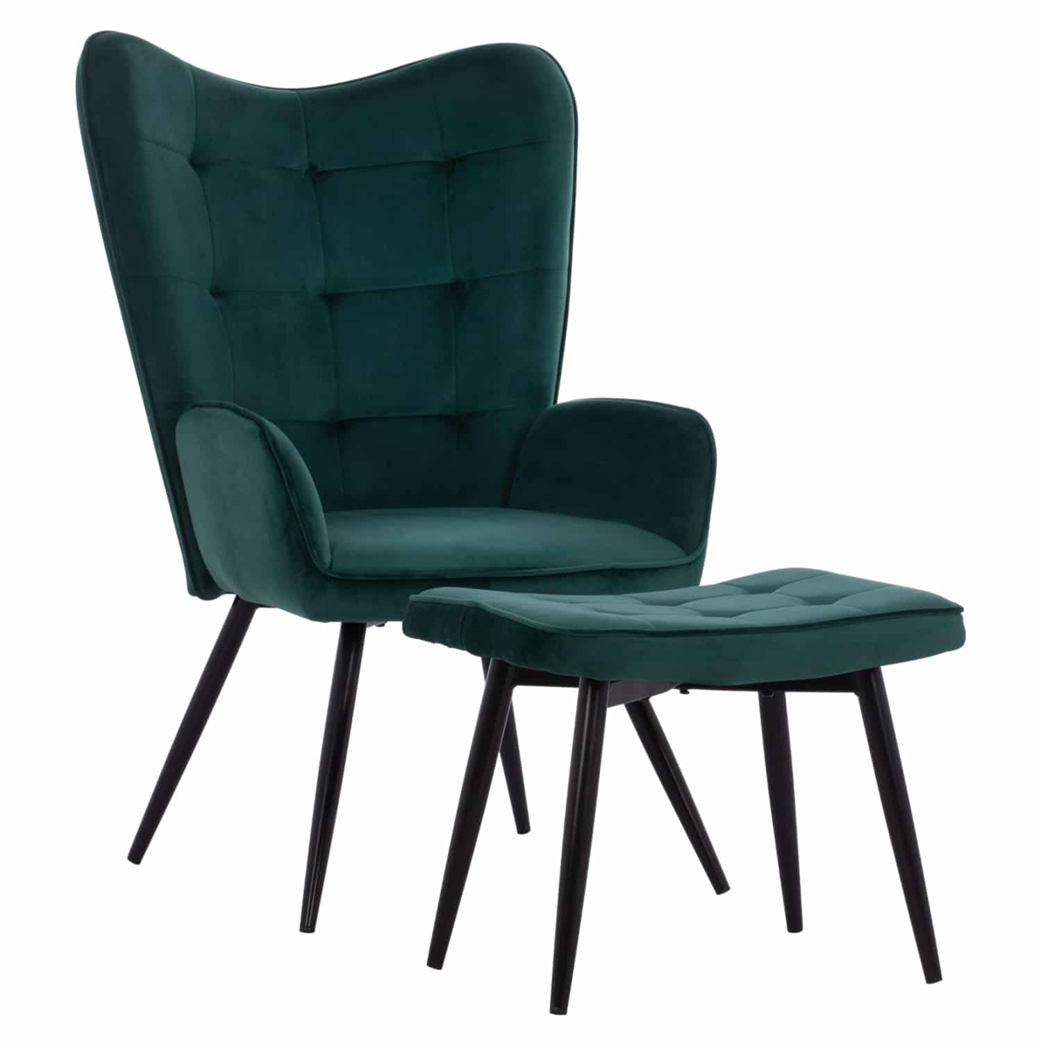 HM8918.03 ΠΟΛΥΘΡΟΝΑ ΜΠΕΡΖΕΡΑ CRAWLEY ΜΕ ΥΠΟΠΟΔΙΟ HM8918.03 ΚΥΠΑΡΙΣΣΙ ΒΕΛΟΥΔΟ 70x57x103 εκ. - Image 1
