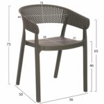 ΠΟΛΥΘΡΟΝΑ ΠΟΛΥΠΡΟΠΥΛΕΝΙΟΥ PERFOE HM5941.07 DARK OLIVE 53,5x50,5x73Υεκ. - Image 2