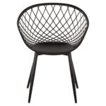 ΠΟΛΥΘΡΟΝΑ ΠΟΛΥΠΡΟΠΥΛΕΝΙΟΥ ΜΑΥΡΗ ΜΕΤΑΛΛΙΚΑ ΠΟΔΙΑ ARIADNE HM8001.22 63x56x80Y εκ. - Image 3