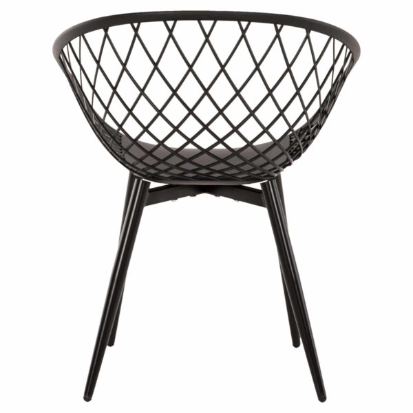 ΠΟΛΥΘΡΟΝΑ ΠΟΛΥΠΡΟΠΥΛΕΝΙΟΥ ΜΑΥΡΗ ΜΕΤΑΛΛΙΚΑ ΠΟΔΙΑ ARIADNE HM8001.22 63x56x80Y εκ. - Image 6