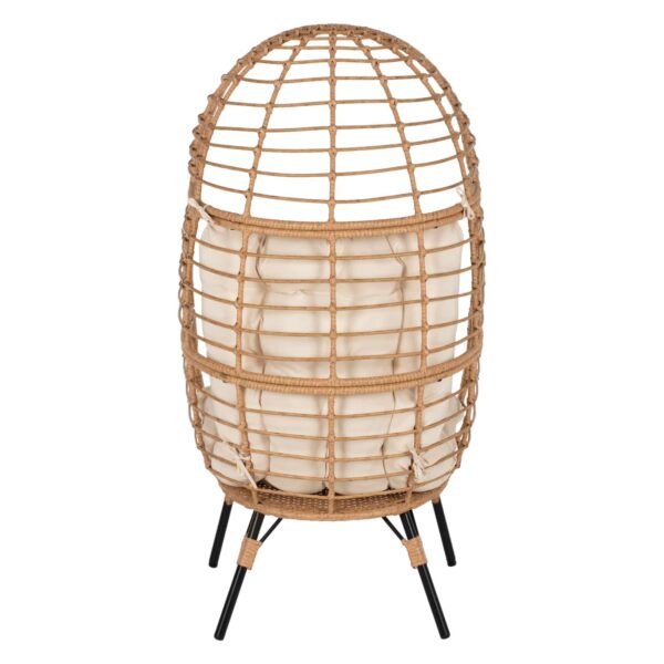 ΠΟΛΥΘΡΟΝΑ Τ.ΦΩΛΙΑ RATTAN HM5869.01 ΜΕΤΑΛ. ΠΟΔΙΑ ΜΑΥΡΑ 77x72x148 εκ. - Image 6
