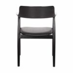 ΠΟΛΥΘΡΟΝΑ ΤΡΑΠΕΖΑΡΙΑΣ KINGSLEY HM9634.02 ΞΥΛΟ ΜΑΟΝΙ- ΜΑΥΡΟ VINYL 58x53x80Yεκ. - Image 6