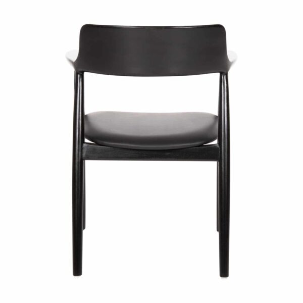 ΠΟΛΥΘΡΟΝΑ ΤΡΑΠΕΖΑΡΙΑΣ KINGSLEY HM9634.02 ΞΥΛΟ ΜΑΟΝΙ- ΜΑΥΡΟ VINYL 58x53x80Yεκ. - Image 6