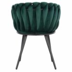 ΠΟΛΥΘΡΟΝΑΚΙ LUANDA ΒΕΛΟΥΔΟ ΚΥΠΑΡΙΣΣΙ ΜΕΤΑΛΛΙΚΑ ΠΟΔΙΑ HM8741.03 60x54x78 εκ. - Image 6