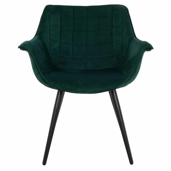 ΠΟΛΥΘΡΟΝΑΚΙ BENJAMIN ΑΠΟ ΒΕΛΟΥΔΟ ΚΥΠΑΡΙΣΣΙ ME ΜΕΤΑΛΛΙΚΑ ΠΟΔΙΑ HM8682.03 70x67x78 εκ. - Image 3