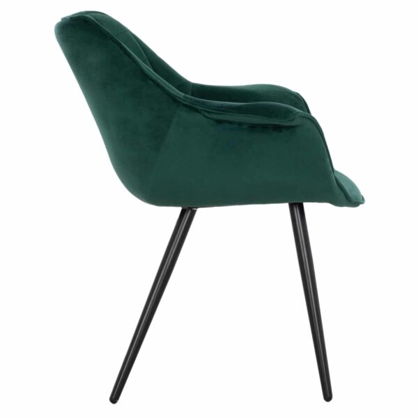 ΠΟΛΥΘΡΟΝΑΚΙ BENJAMIN ΑΠΟ ΒΕΛΟΥΔΟ ΚΥΠΑΡΙΣΣΙ ME ΜΕΤΑΛΛΙΚΑ ΠΟΔΙΑ HM8682.03 70x67x78 εκ. - Image 4