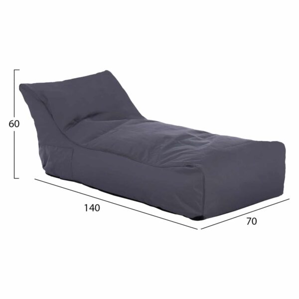 ΠΟΥΦ ALOK HM5806.02 ΓΚΡΙ ΜΕ UV PROTECTION  140x70x60Υ εκ. - Image 2