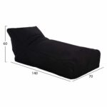 ΠΟΥΦ ALOK HM5806.04 ΜΑΥΡΟ ΜΕ UV PROTECTION 140x70x60Υ εκ. - Image 2