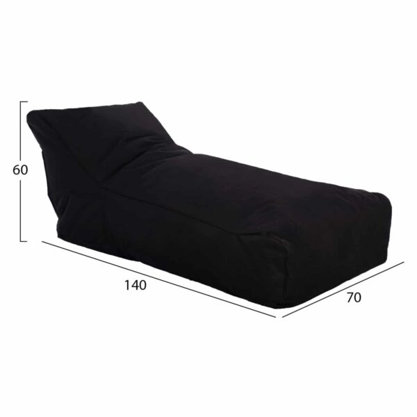 ΠΟΥΦ ALOK HM5806.04 ΜΑΥΡΟ ΜΕ UV PROTECTION 140x70x60Υ εκ. - Image 2