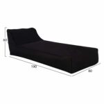 ΠΟΥΦ TANEA HM5807.04 ΜΑΥΡΟ ΜΕ UV PROTECTION 190x80x60Υ εκ. - Image 2