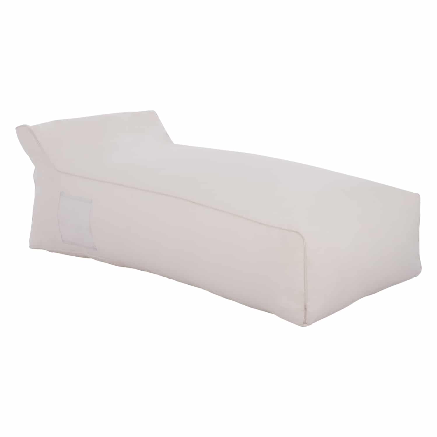 HM5774.11 ΠΟΥΦ ΞΑΠΛΩΣΤΡΑ WADELIN HM5774.11 ΜΕ TEXTILINE ΛΕΥΚΟ 190x80x40-60Υ εκ. - Image 1