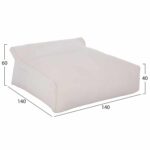 ΠΟΥΦ YAMIN 2ΑΤΟΜΩΝ ΜΕ TEXTILENE 600gr/m2 2X1 ΛΕΥΚΟ HM5773.11 140x140x40-60Υεκ. - Image 2