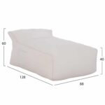 ΠΟΥΦ ZAFER HM5772.11 ΜΕ TEXTILENE 600gr/m2 2X1 ΛΕΥΚΟ 88x128x60Υεκ - Image 2