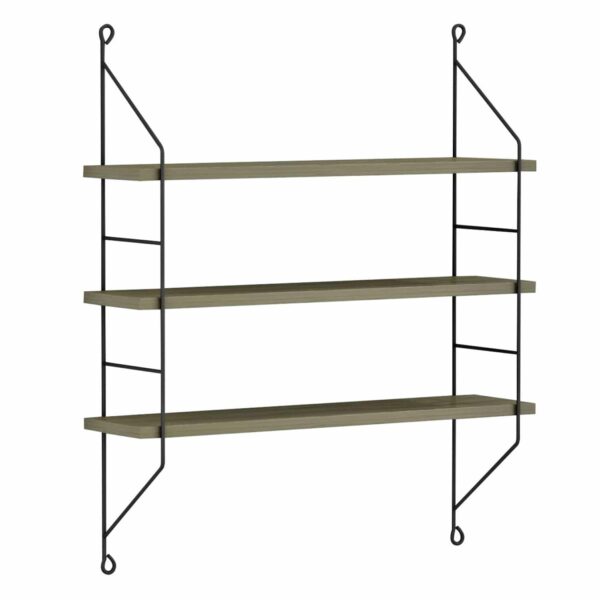 ΡΑΦΙΕΡΑ ΤΟΙΧΟΥ ACHALA ΜΕΛΑΜΙΝΗΣ HM9185.12 OLIVE GREY 60x15x68Y εκ. - Image 3