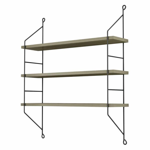 ΡΑΦΙΕΡΑ ΤΟΙΧΟΥ ACHALA ΜΕΛΑΜΙΝΗΣ HM9185.12 OLIVE GREY 60x15x68Y εκ. - Image 4