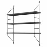 ΡΑΦΙΕΡΑ ΤΟΙΧΟΥ ACHALA ΜΕΛΑΜΙΝΗΣ HM9185.20 ΓΚΡΙ 60x15x68Y εκ. - Image 3