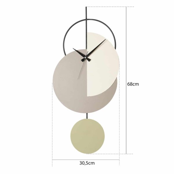 ΡΟΛΟΙ ΤΟΙΧΟΥ HM4332 ΜΕΤΑΛΛΙΚΟ ΣΕ ΓΚΡΙ, ΑΝΟΙΧΤΟ ΠΡΑΣΙΝΟ ΚΑΙ ΛΕΥΚΟ 30,5x68Υεκ. - Image 2