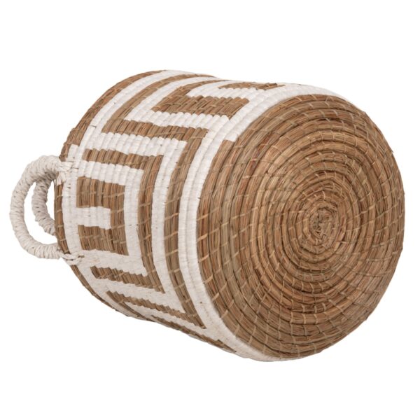 ΣΕΤ ΔΙΑΚΟΣΜΗΤΙΚΑ ΚΑΛΑΘΙΑ HM7846.01 ΑΠΟ MENDONG GRASS ΣΕ ΛΕΥΚΟ-ΦΥΣΙΚΟ Φ36x32-40Yεκ. - Image 4