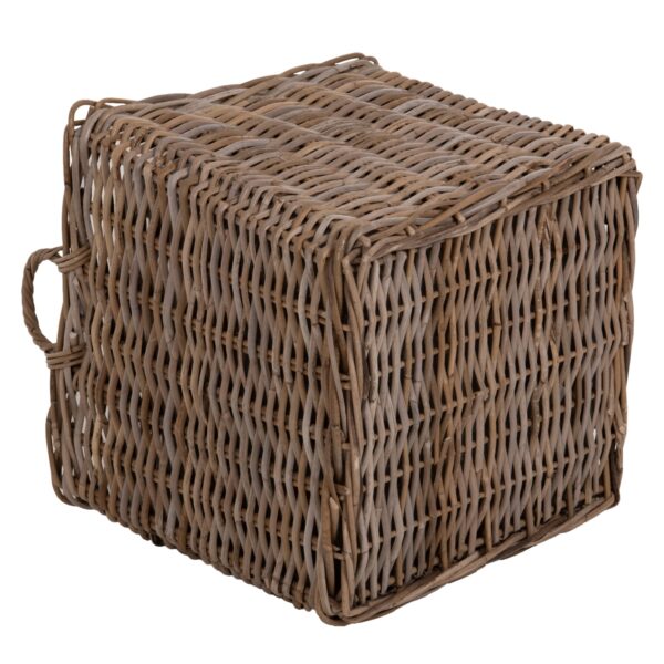 ΣΕΤ ΔΙΑΚΟΣΜΗΤΙΚΑ ΚΑΛΑΘΙΑ KATER HM9657 4ΤΜΧ ΑΠΟ KUBU RATTAN ΣΕ ΓΚΡΙ 52x52x50-57Υεκ. - Image 5