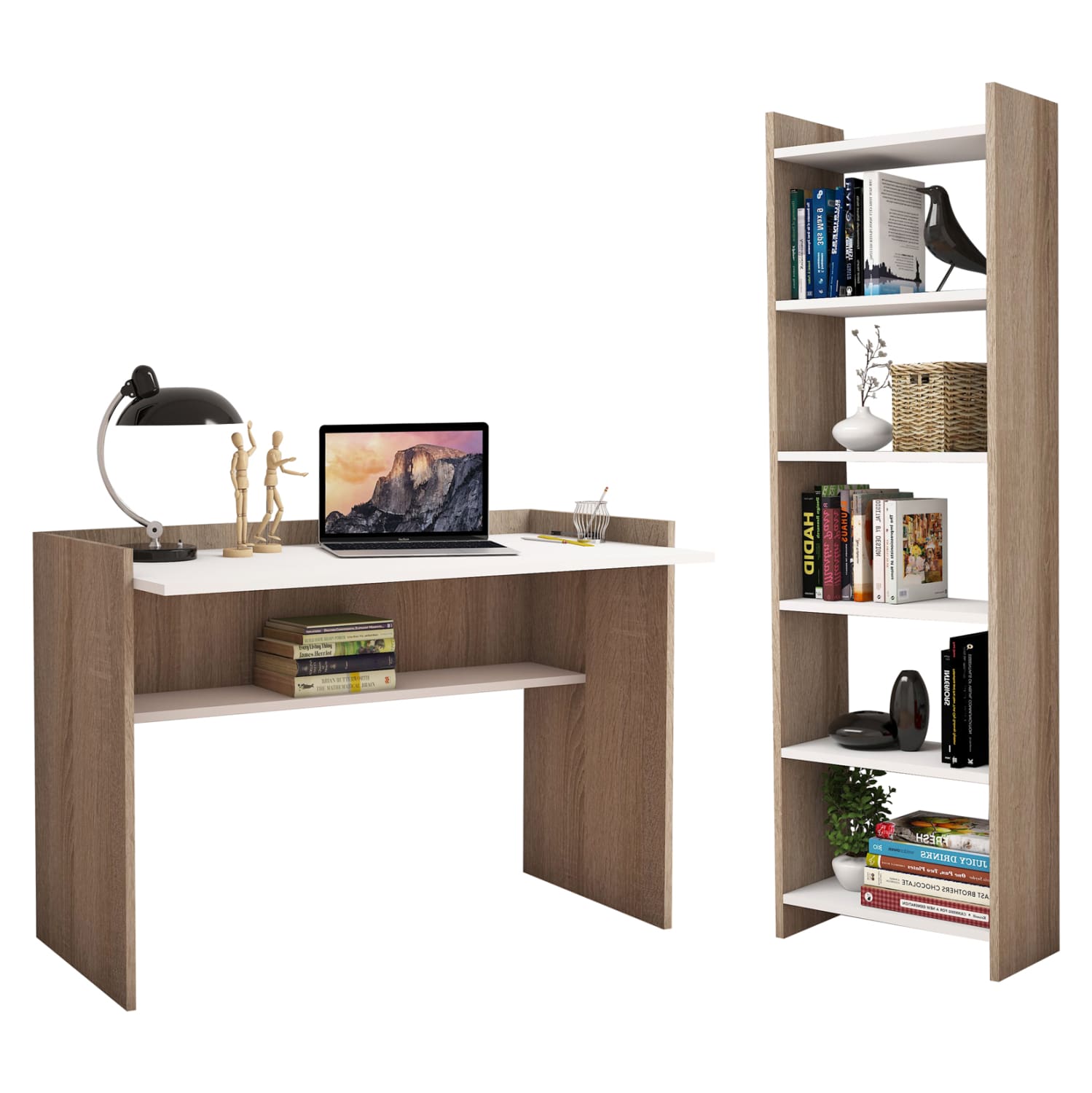 HM9227.12 HM9226.12 ΣΕΤ ΓΡΑΦΕΙΟΥ 2 ΤΜΧ HM11774.12 ΜΕΛΑΜΙΝΗ SONΟMA - ΛΕΥΚΟ - Image 1