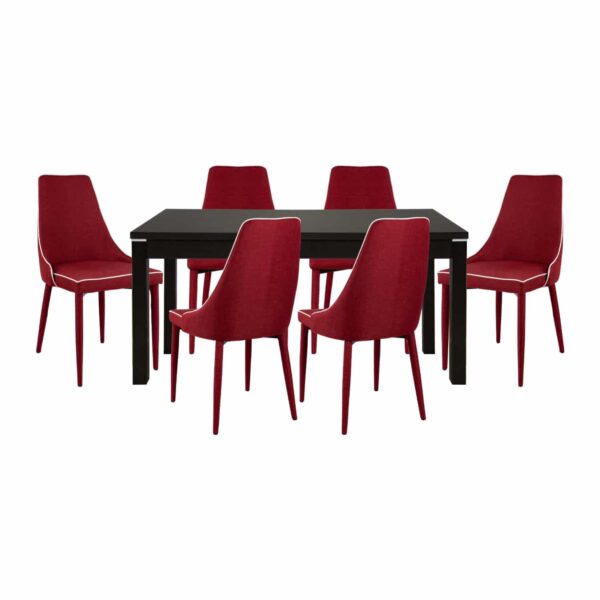 ΣΕΤ ΤΡΑΠΕΖΑΡΙΑ 7ΤMX ΤΡΑΠΕΖΙ 150+44Χ90 MOLI ΜΠΟΡΝΤΩ HM10014.04 - Image 2