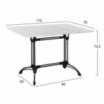 ΣΕΤ ΤΡΑΠΕΖΑΡΙΑΣ 5 TMX ΕΞΩΤΕΡΙΚΟΥ ΧΩΡΟΥ ΜΕ ΜΑΡΜΑΡΙΝΟ ΤΡΑΠΕΖΙ HM11717 - Image 3