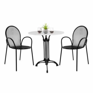 ΣΕΤ ΤΡΑΠΕΖΑΡΙΑΣ ΕΞΩΤ.ΧΩΡΟΥ 3ΤΜΧ ΣΤΡΟΓΓΥΛΟ ΤΡΑΠΕΖΙ ΜΑΡΜΑΡΟ-ΜΕΤΑΛ.ΠΟΛΥΘΡΟΝΕΣ ΗΜ11881