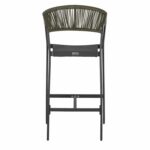 ΣΚΑΜΠΟ ΑΛΟΥΜΙΝΙΟΥ ΑΝΘΡΑΚΙ ΜΕ ΜΠΡΑΤΣΑ- RATTAN- ΧΑΚΙ TEXTLINE 56x58x105Y εκ.HM5892.04 - Image 6